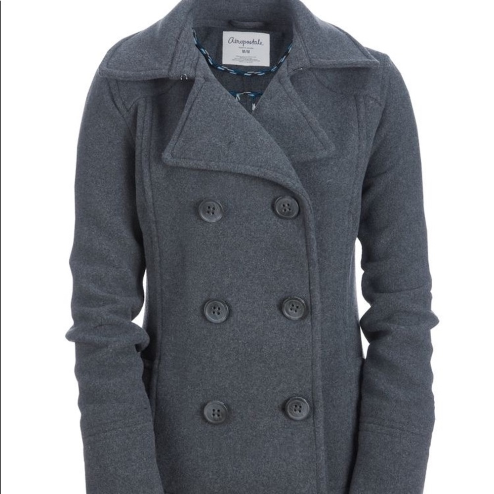 AEROPOSTALE Double-Breasted Peacoat